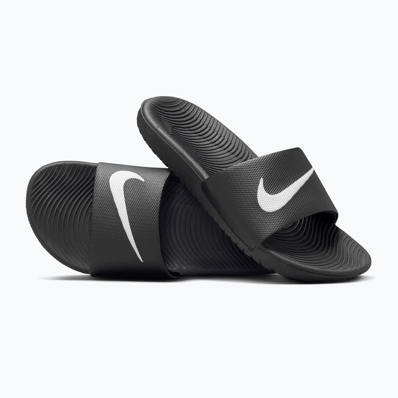 Detské šľapky Nike Kawa black/white 5