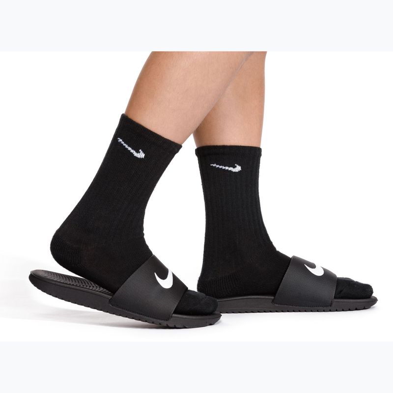 Detské šľapky Nike Kawa black/white 7