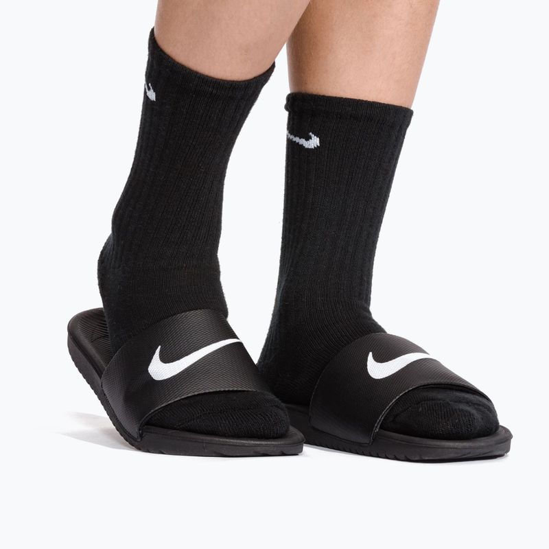 Detské šľapky Nike Kawa black/white 8