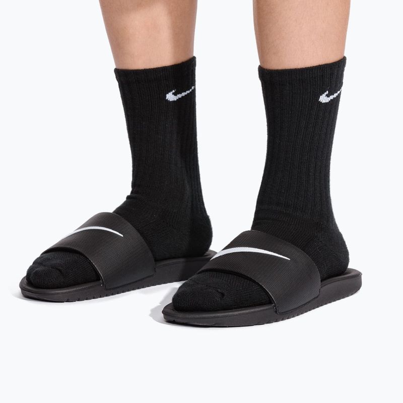 Detské šľapky Nike Kawa black/white 9