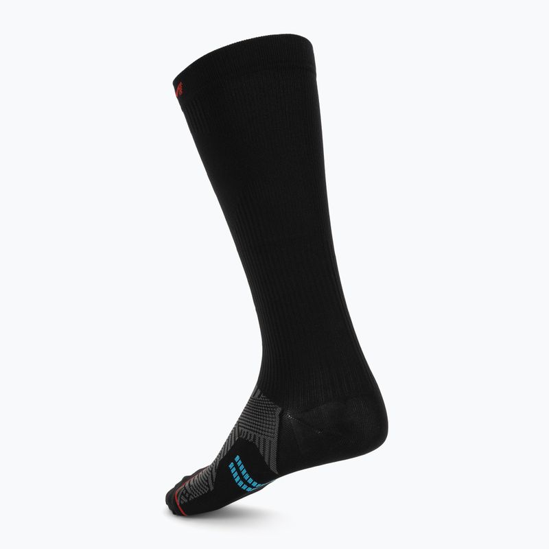 Hokejové ponožky CCM Compression Knee black/red 2