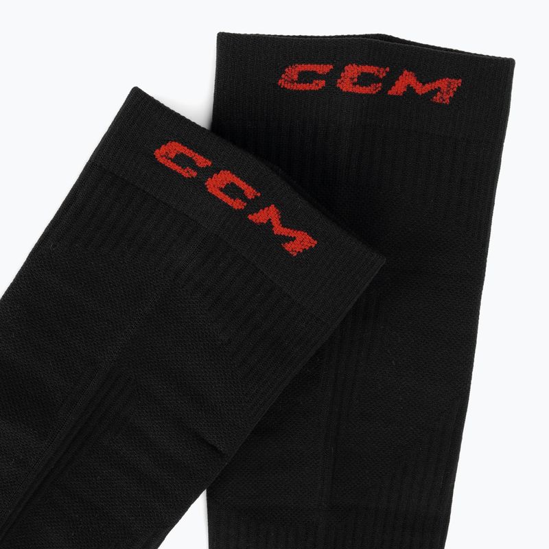 Hokejové ponožky CCM Compression Knee black/red 4