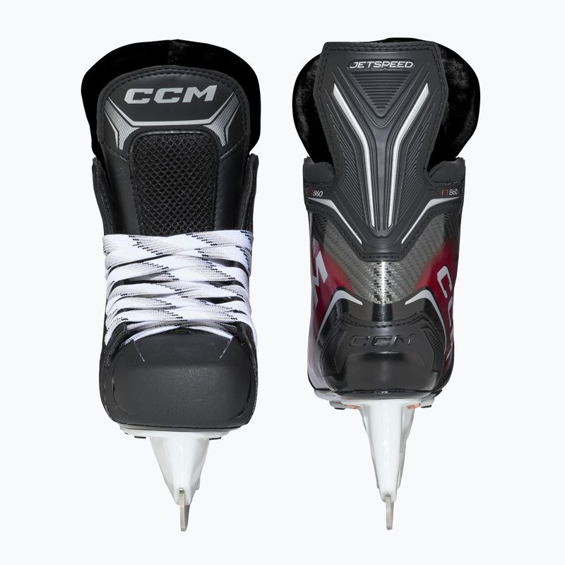 Detské hokejové korčule  CCM JetSpeed FT860 JR Regular Player Skates black 3