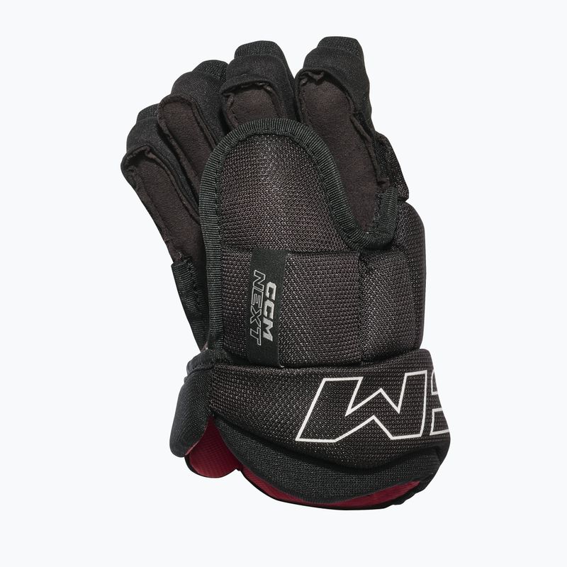 Hokejové rukavice pre deti CCM Next YT Gloves black/white 2