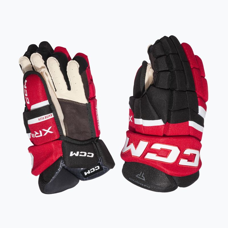 Hokejové rukavice CCM Tacks XR80 SR Gloves black/red/white