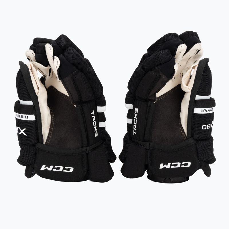 Hokejové rukavice pre deti CCM Tacks XR80 JR Gloves black/white 3