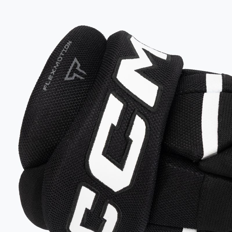 Hokejové rukavice pre deti CCM Tacks XR80 JR Gloves black/white 6