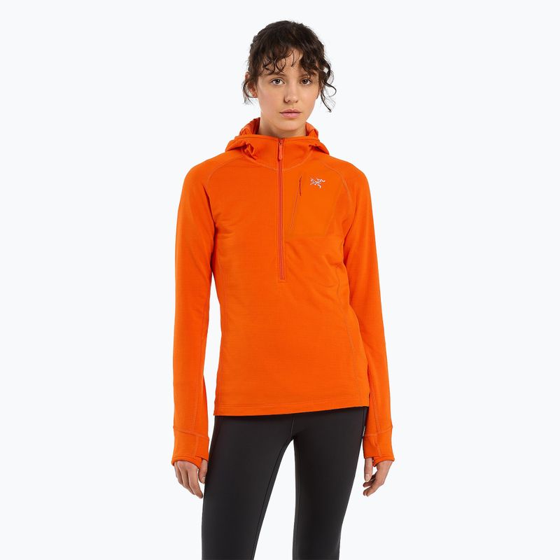 Arc'teryx dámska trekingová mikina Delta Half Zip Hoody orange 29606