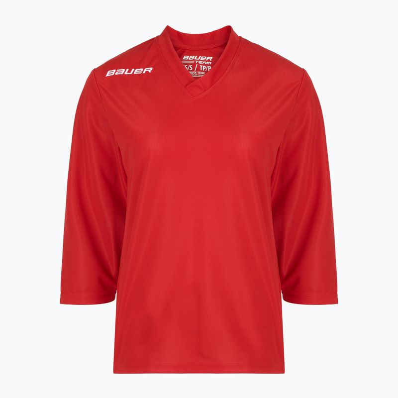 Detský hokejový dres longsleeve Bauer Flex Practice Jersey Jr red