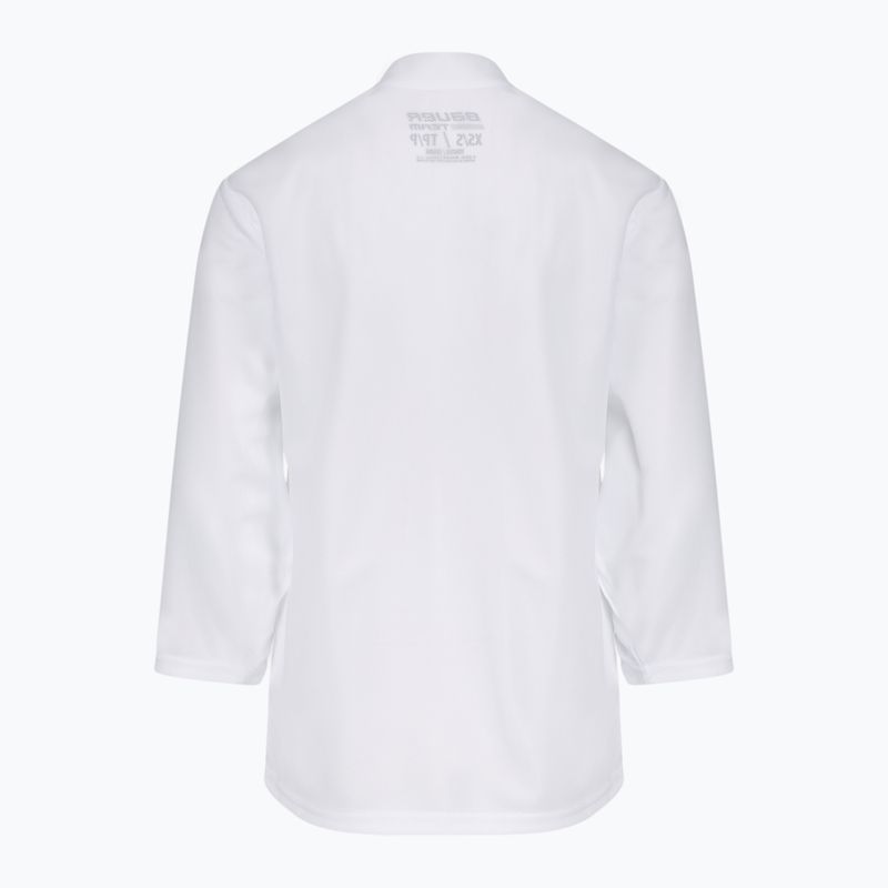 Detský hokejový dres longsleeve Bauer Flex Practice Jersey Jr white 2