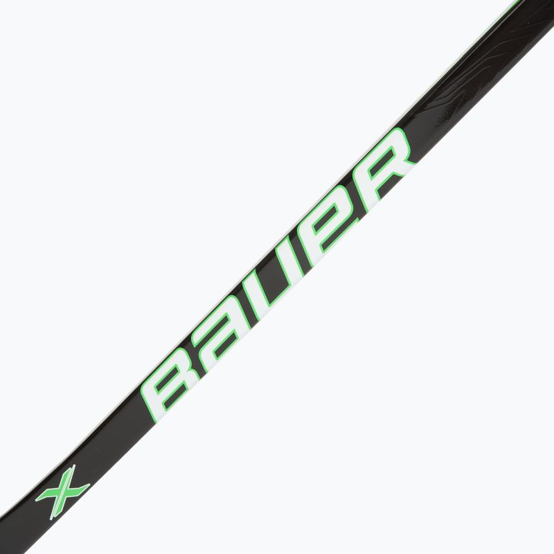 Detská hokejka Bauer X Series Grip Jr F40 L black/blue/green 2