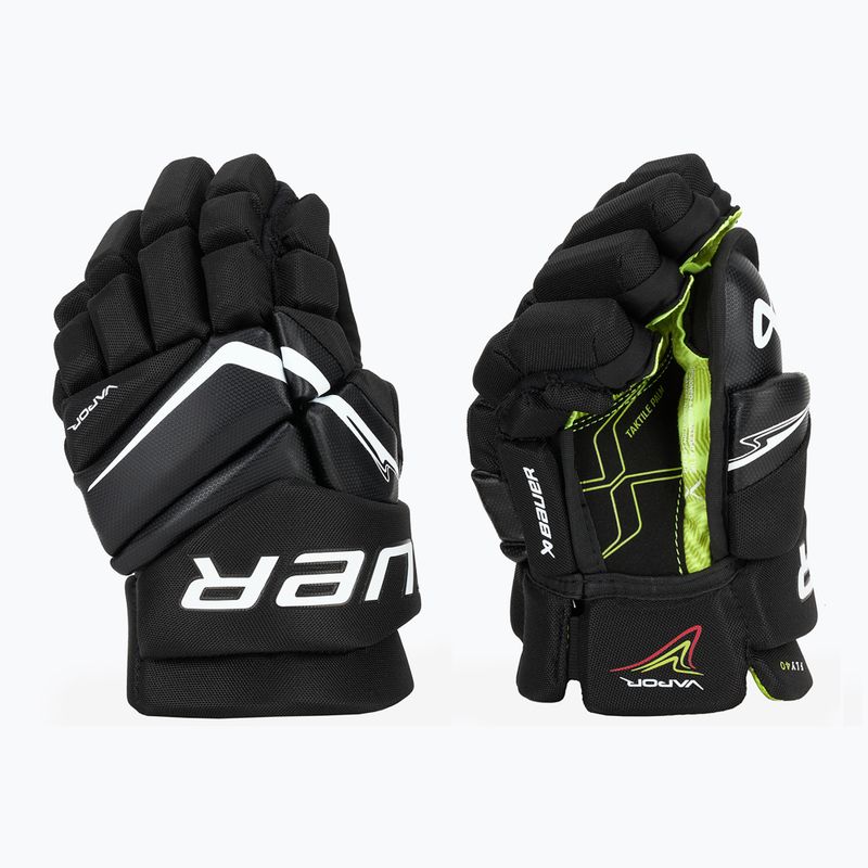 Detské hokejové rukavice Bauer Vapor Fly40 Jr black/white