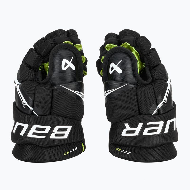Detské hokejové rukavice Bauer Vapor Fly40 Jr black/white 4