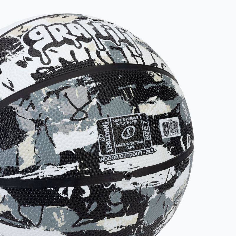Basketbalová lopta Spalding Graffiti white veľkosť 7 3