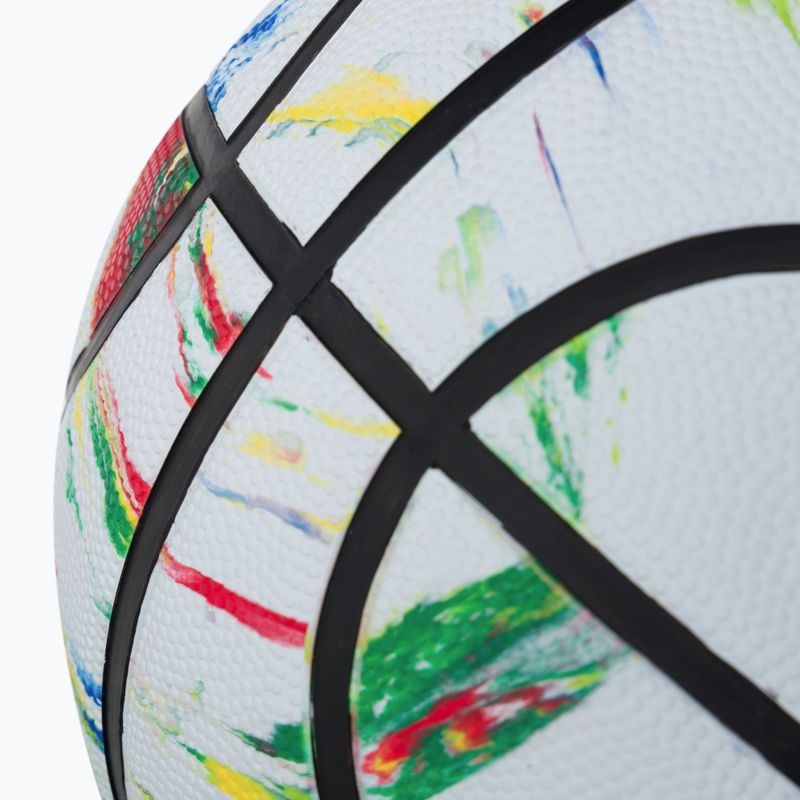 Spalding Marble biela a farebná basketbalová lopta 84397Z veľkosť 7 2