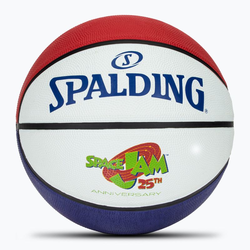Basketbalová lopta Spalding Space Jam Tune white/red/blue veľkosť 7