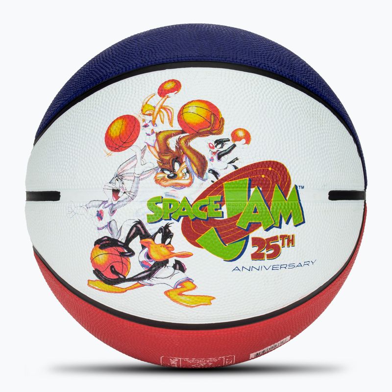 Basketbalová lopta Spalding Space Jam Tune white/red/blue veľkosť 7 2