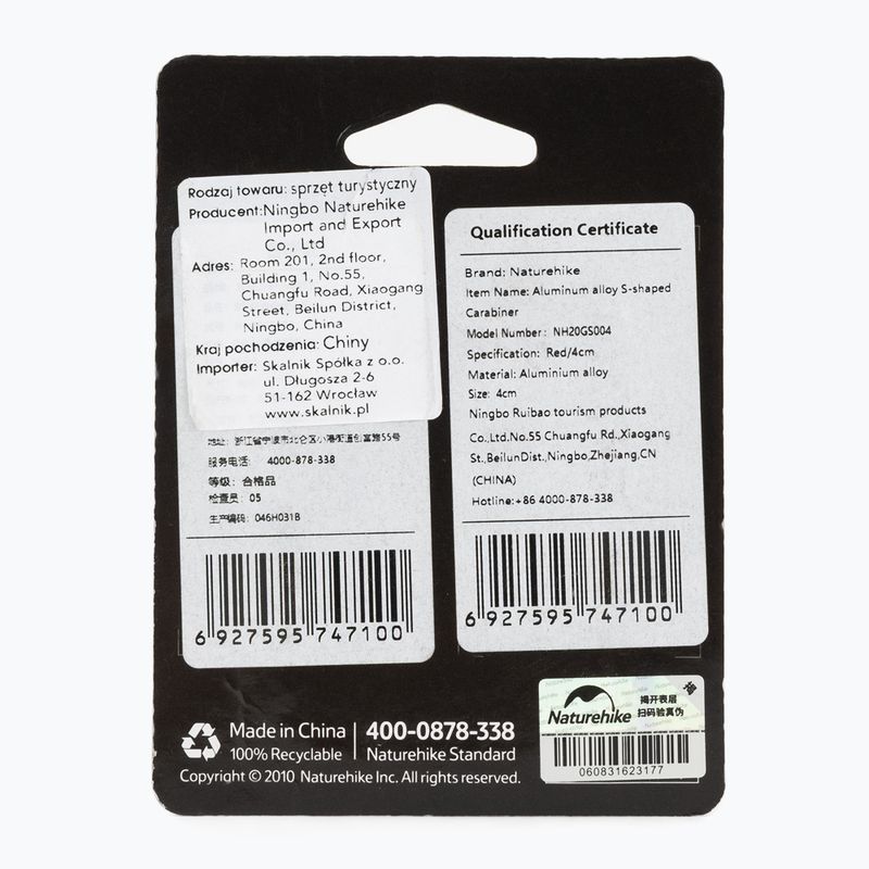 Karabínka Naturehike Type S 4 pcs. 2