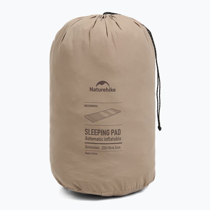 Samonafukovacia karimatka Naturehike Featherbone Single Large Wide brown 8