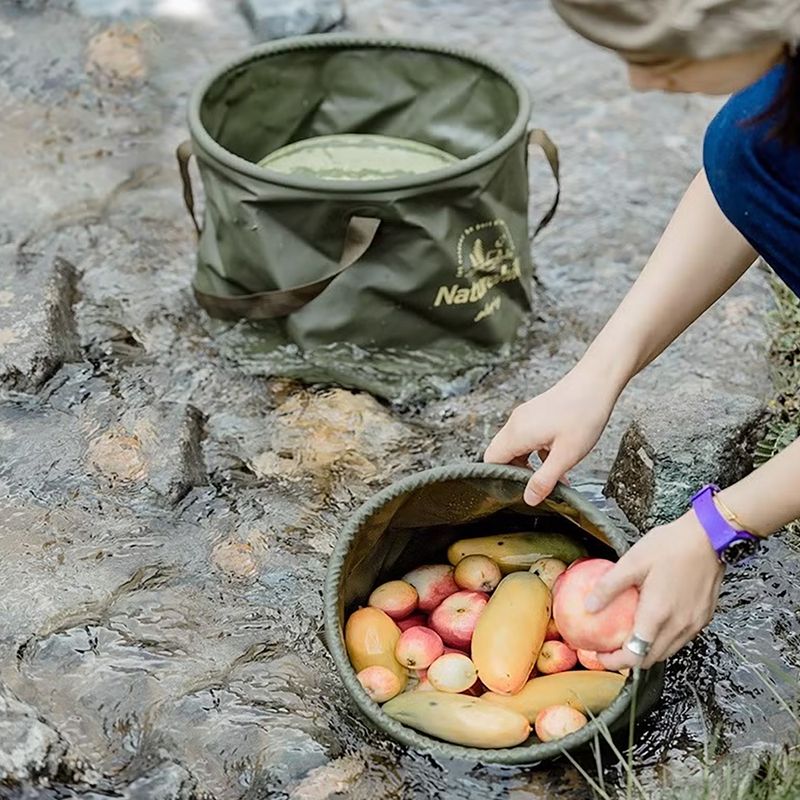 Skladacie vedro Naturehike NH20SJ040 20 l army green 2