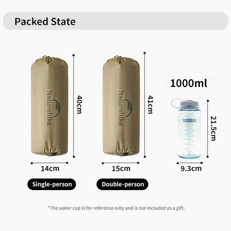 Trekingový stan pre 2 osoby Naturehike Mongar UL 2 15D moon rock gray 4