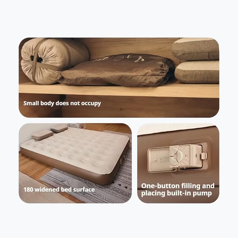Nafukovací matrac Naturehike Chenjing Single brown 4