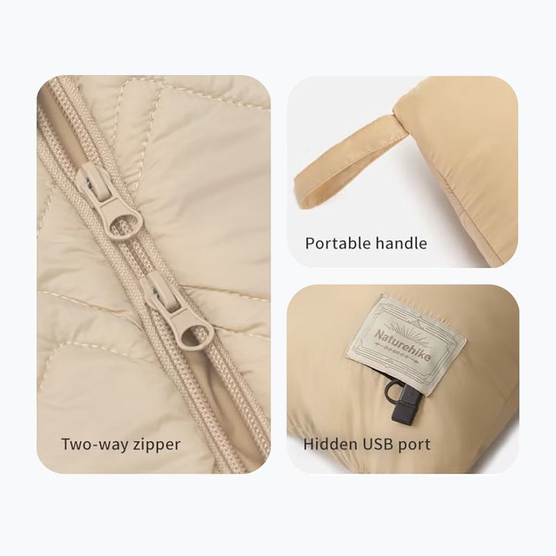 Vyhrievaná deka Naturehike SK90 M cloud gray 2