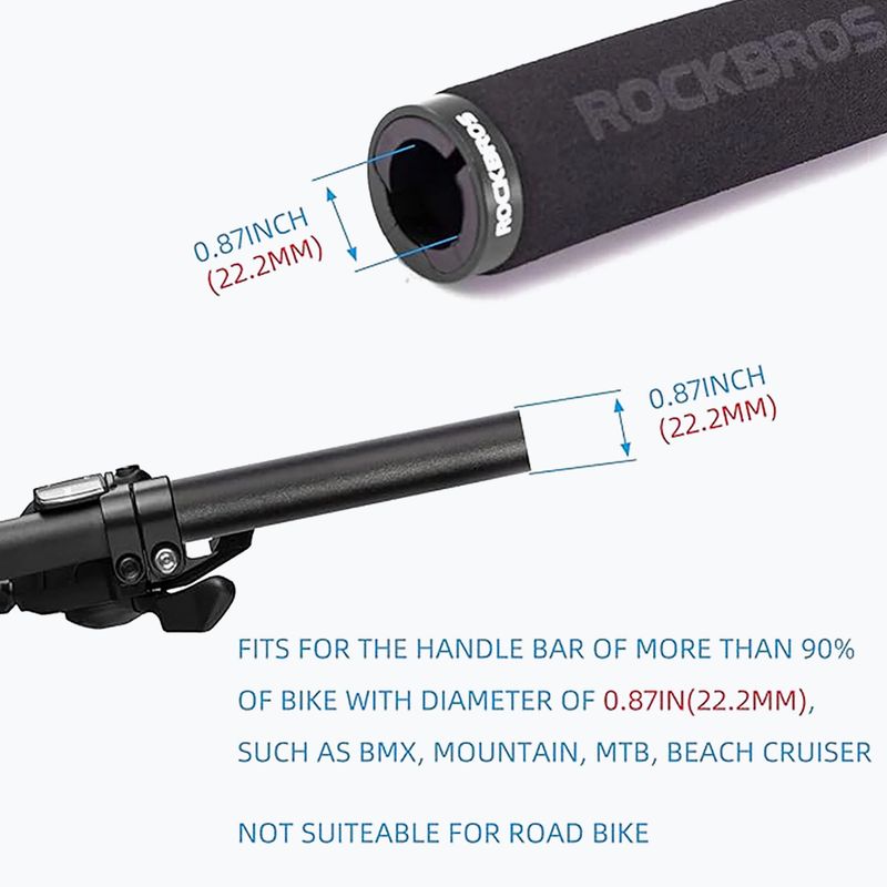 Gripy na riadidlá Rockbros BT1001 Handlebar Grips black 4