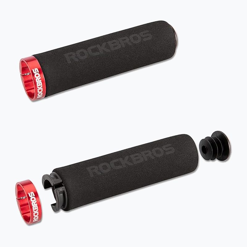 Gripy na riadidlá Rockbros BT1001 Handlebar Grips black/red 2