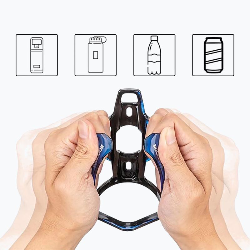 Košík na fľašu na bicykel Rockbros 31210007 Water Bottle Holder black/blue 4