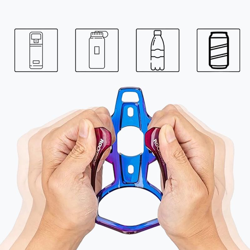 Košík na fľašu na bicykel Rockbros 31210007 Water Bottle Holder blue/purple 4