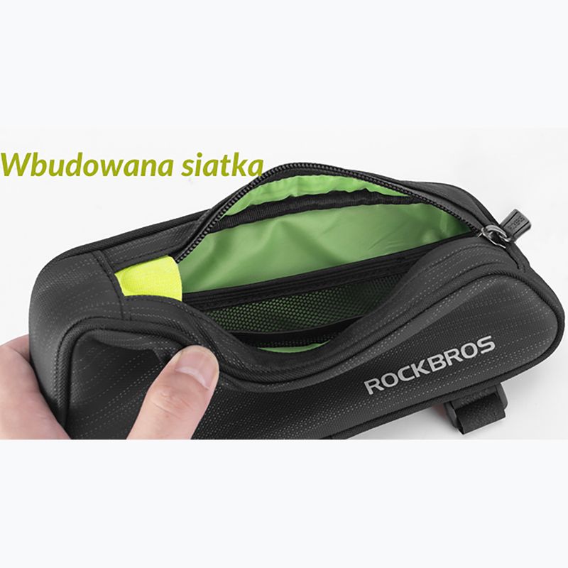Brašna na rám bicykla Rockbros 301800450001 Bike Tube Bag black 2