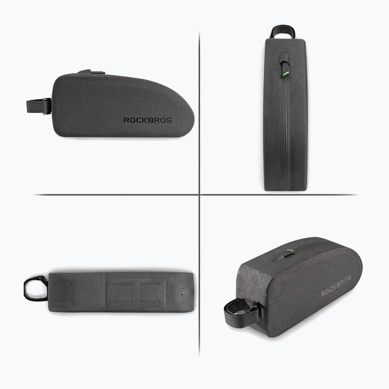 Brašna na rám bicykla Rockbros AS-019 Bike Tube Bag S black 3