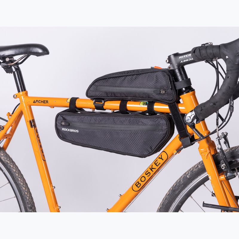 Brašna na rám bicykla Rockbros 043 Bike Tube Bag 3 l black 3