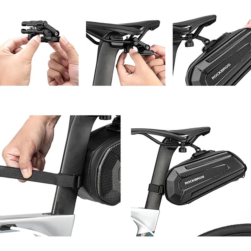 Cyklistická brašna pod sedátko Rockbros B69 Bike Saddle Bag black 5