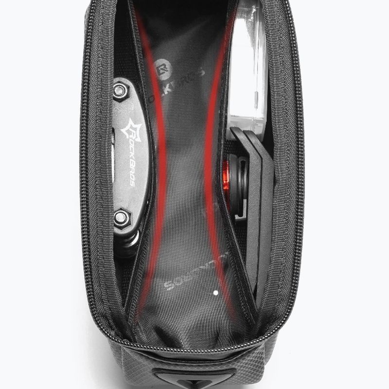Brašna na rám bicykla Rockbros B68 Bike Tube Bag 1.7L black 4