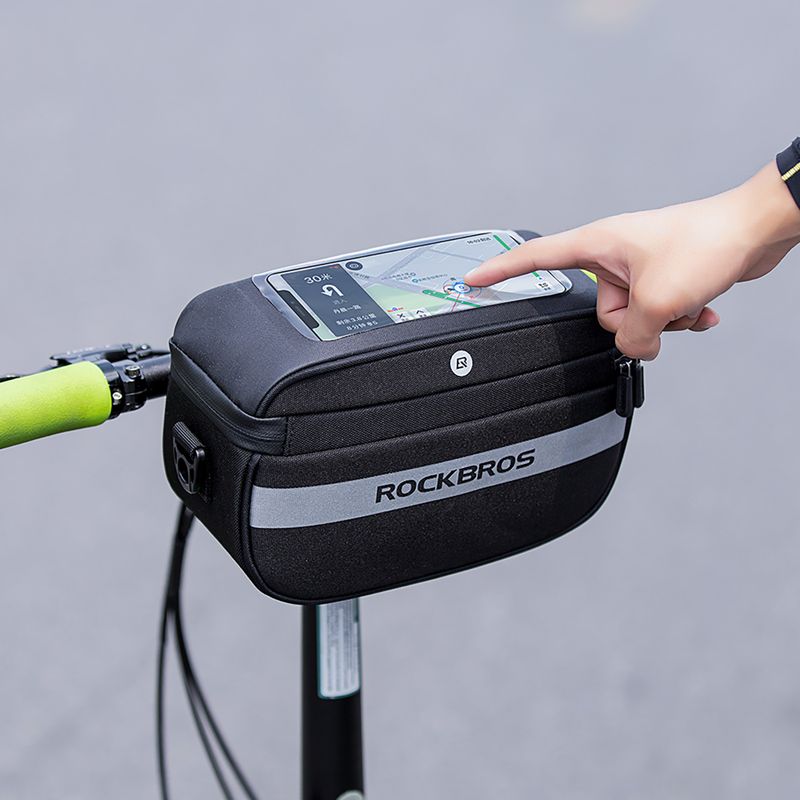 Taška na riadidlá na bicykel Rockbros B27 Bike Front Bag black 8
