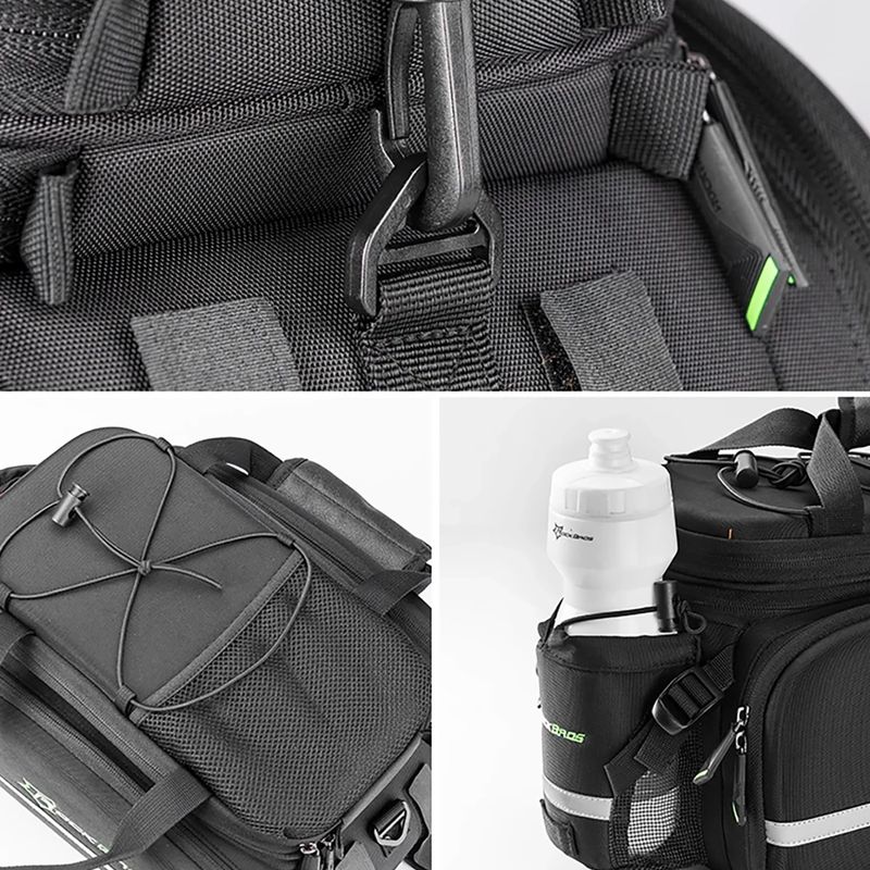 Cyklistická taška na nosič Rockbros A6-03BK Bicycle Pannier Bag black 3