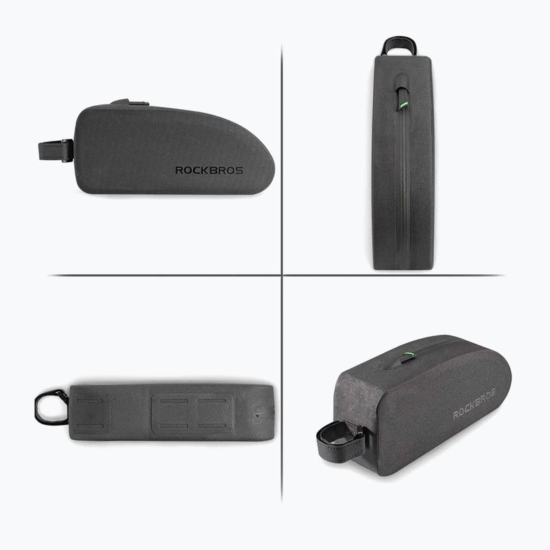 Brašna na rám bicykla Rockbros AS-019-1 Bike Tube Bag L black 3