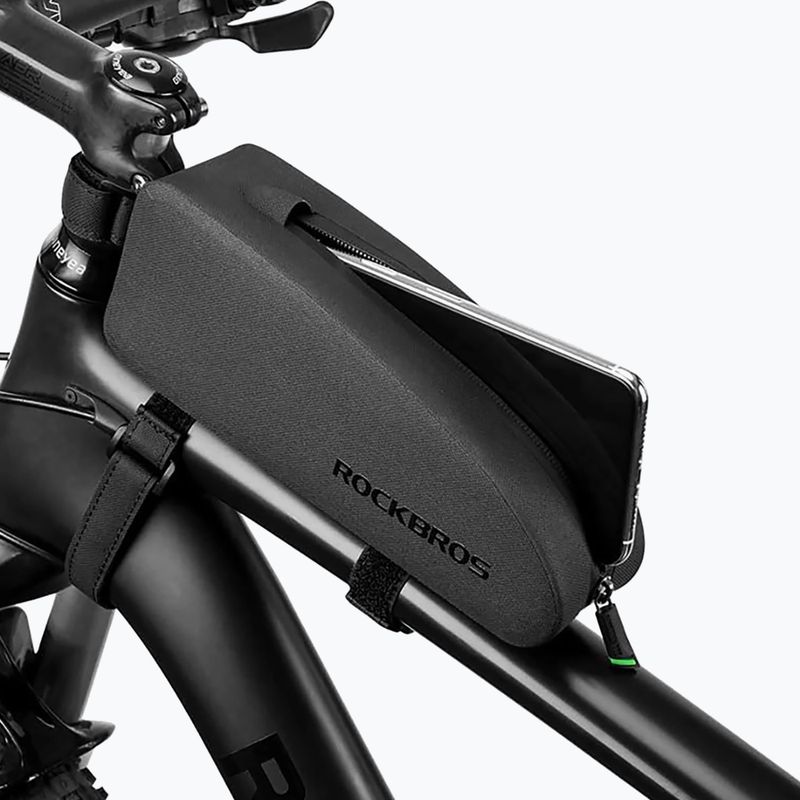 Brašna na rám bicykla Rockbros AS-019-1 Bike Tube Bag L black 7