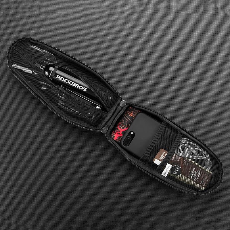 Brašna na rám bicykla Rockbros B60 Bike Tube Bag M black 5