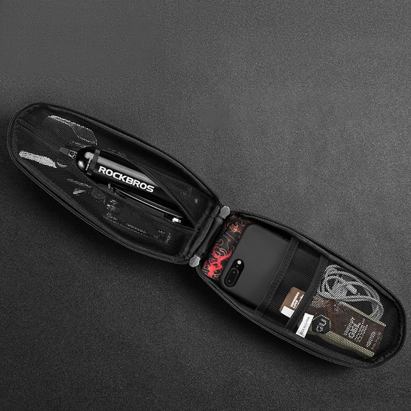 Brašna na rám bicykla Rockbros B61 Bike Tube Bag L black 3