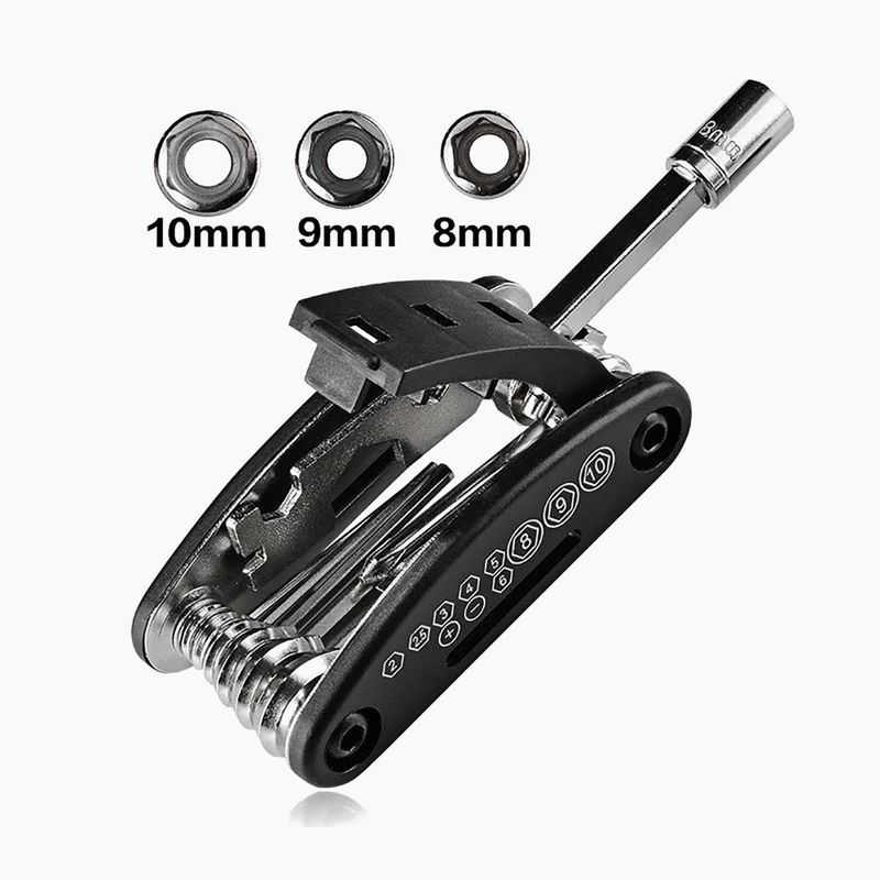 Kľúč na bicykel Rockbros GJ1601 Repair Tool 16in1 black/silver 4