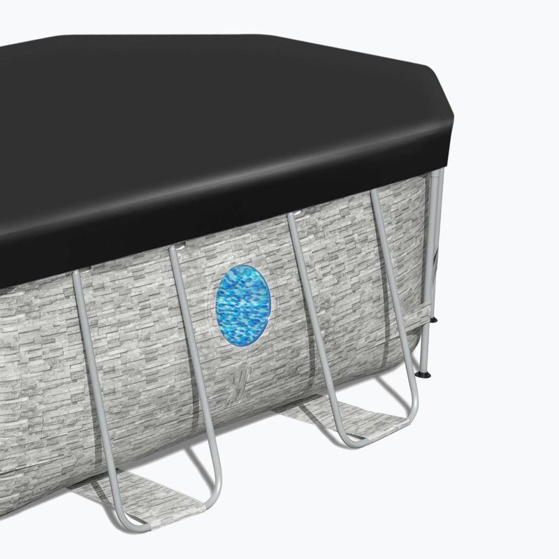 Bestway Power Steel Swim Oválny bazénový set série Vista 427x250 cm sivý 3
