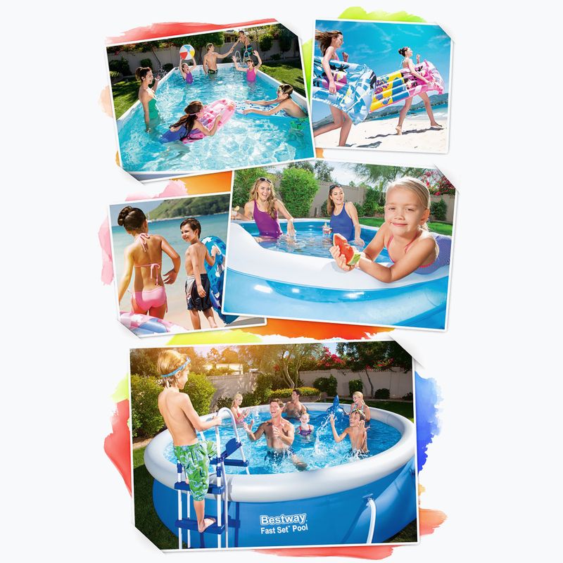 Bestway Power Steel Swim Oválny bazénový set série Vista 427x250 cm sivý 13