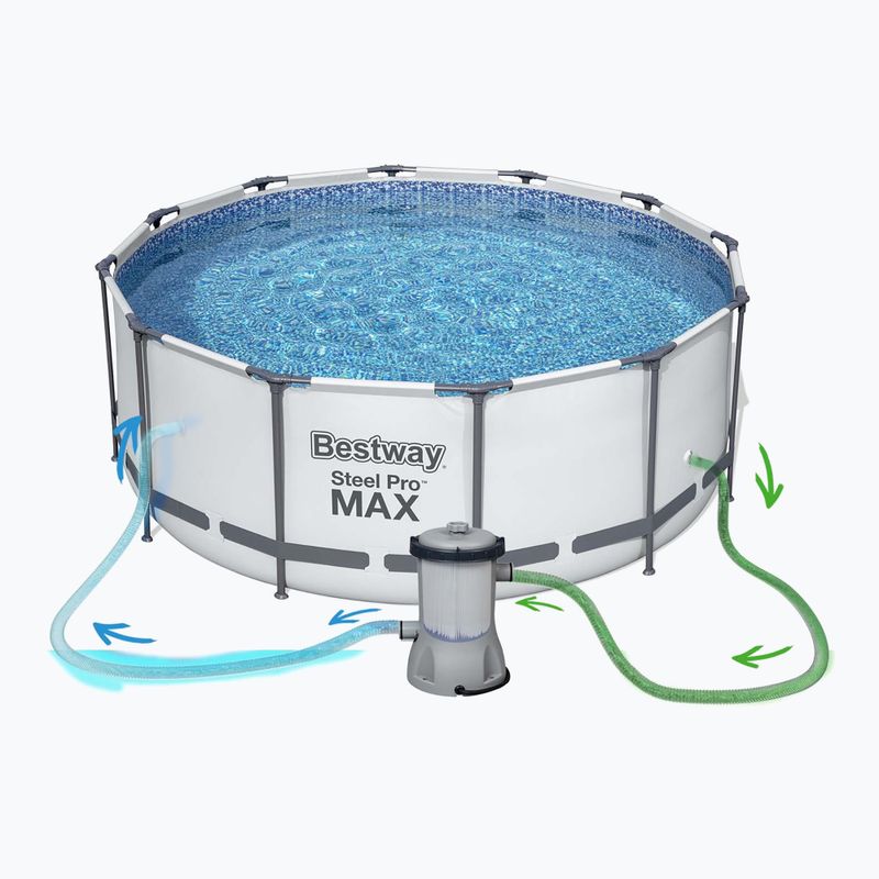 Bestway Steel Pro Max Pool Set 396 x 122 cm sivá 6