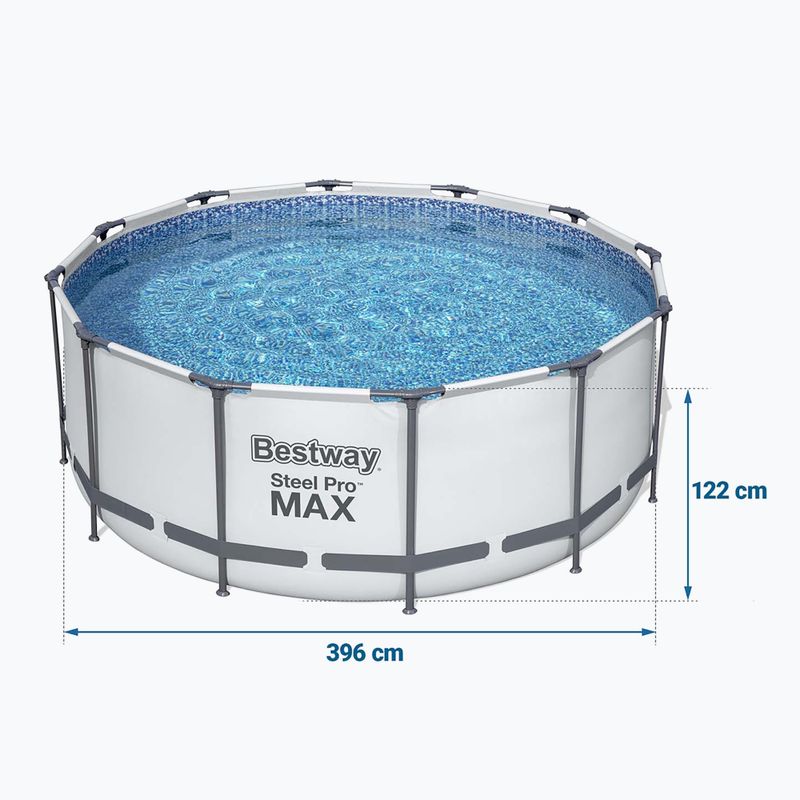 Bestway Steel Pro Max Pool Set 396 x 122 cm sivá 7