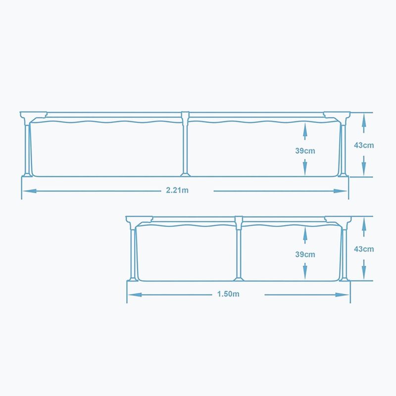 Bazén Bestway Steel Pro 221 cm modrý 5