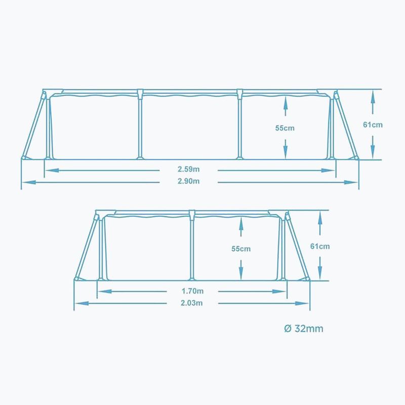 Bazén Bestway Steel Pro 259 cm modrý 5