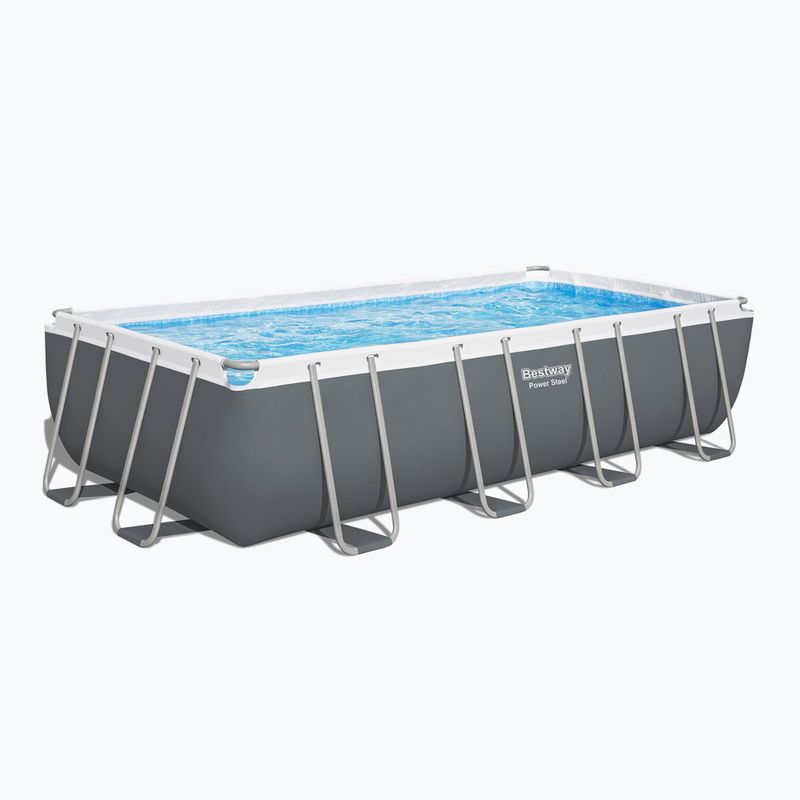 Obdĺžniková bazénová súprava Bestway Power Steel 56465N 549 x 274 cm tmavo sivá 2